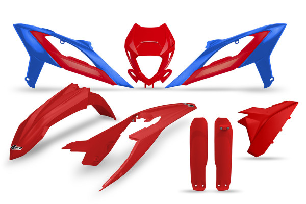 Full Plastic Kit red-blue for Beta RR RACE 2T 250 - RR RACE 2T 300 - RR RACE 4T 350 - RR 4T 400 - RR RACE 2T 125 - RR RACE 2...